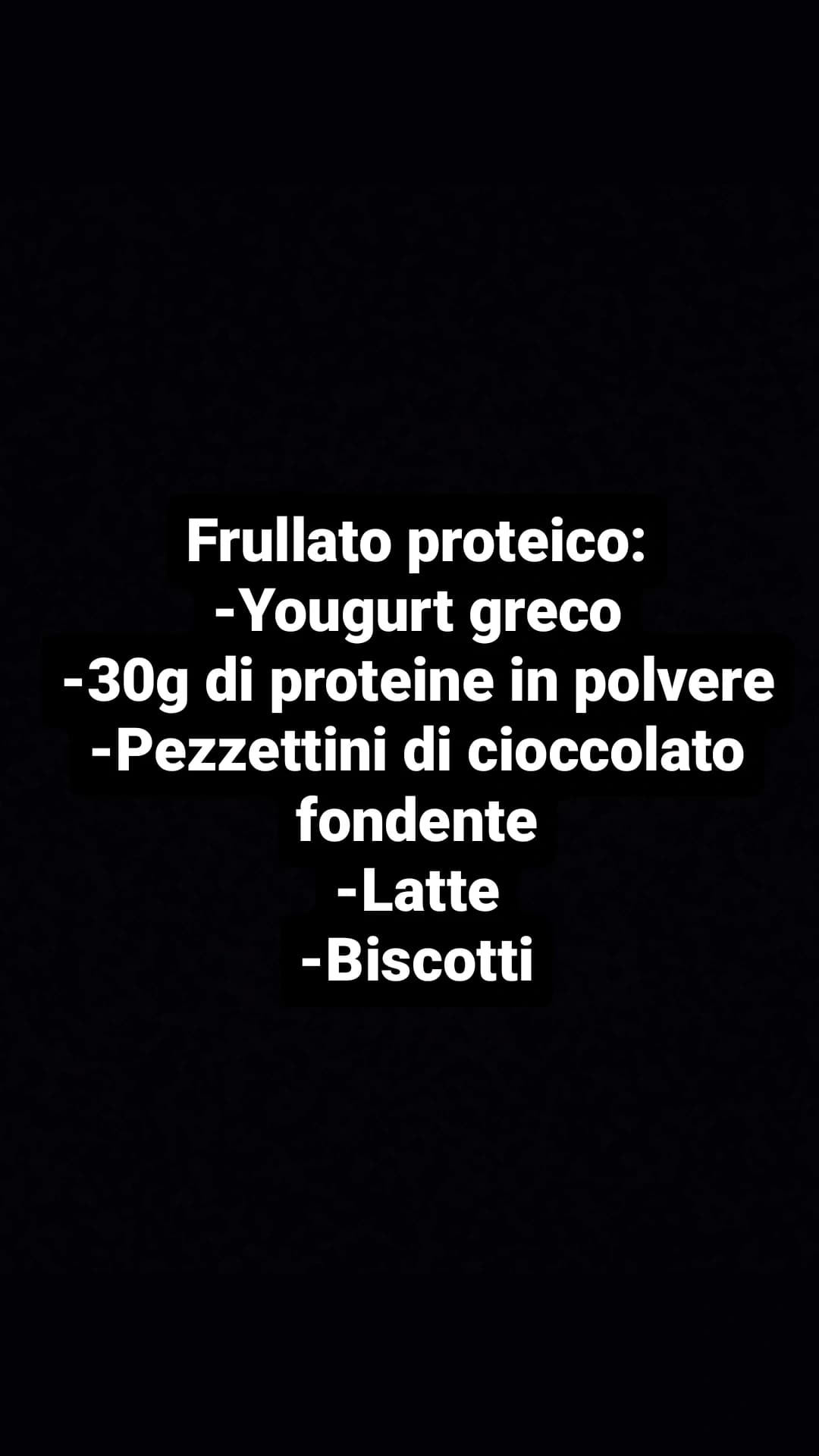 Frullato proteico PROVATELO 