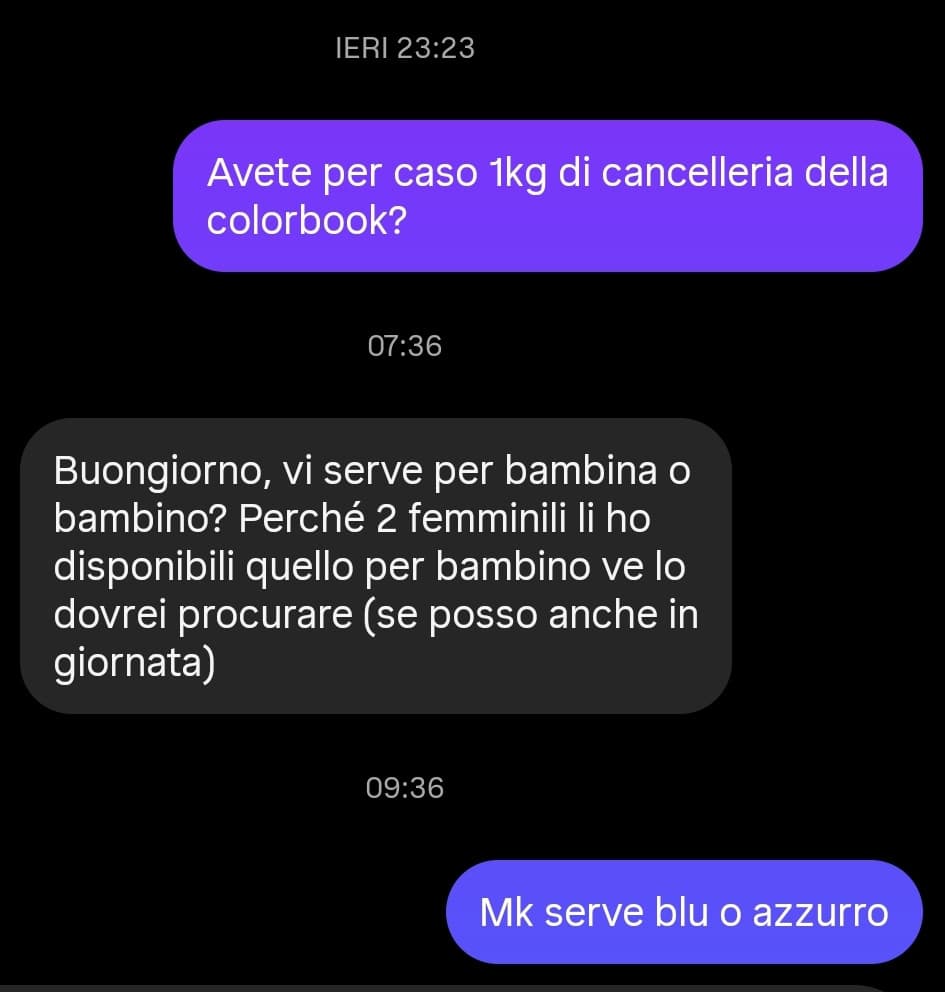 Ora come lo spiego che è per me? 😐