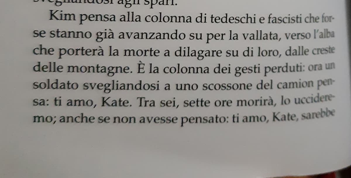 Una delle parti, secondo me, più emozionanti del libro "il sentiero dei nidi di ragno" di Italo Calvino 