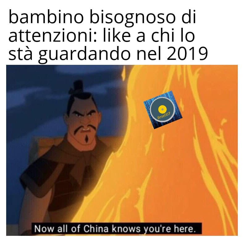 e c'è ne è uno sotto tutti i video storici di youtube