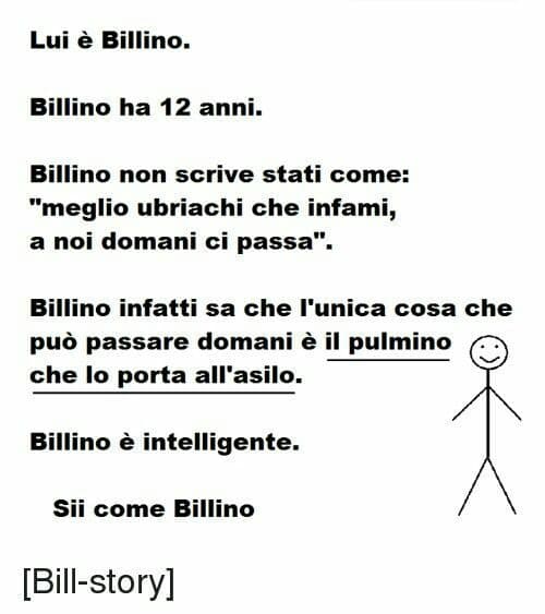 Il primo della serie: "Lui è Bill"