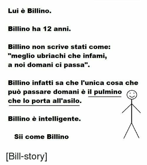 Il primo della serie: "Lui è Bill"