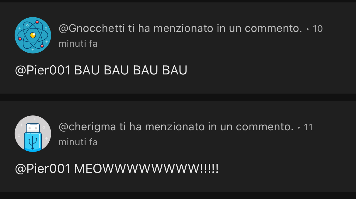 CEH FACCIO UN POST SERIO, I COMMENTI