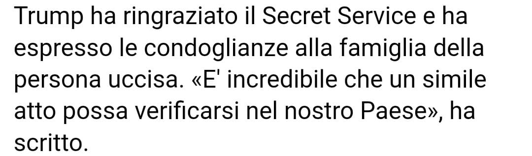 Battute a parte, non capisco di cosa Trump si stupisca. Se c'è proprio un paese dove può succedere qualcosa del genere sono gli Stati Uniti