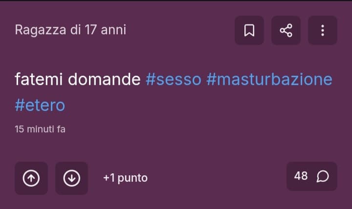 Fa ridere il fatto che questo tipo di "segreti" ricevono 66383 commenti in pochi secondi e quando qualcuno scrive robe preocc.. non viene cagato 