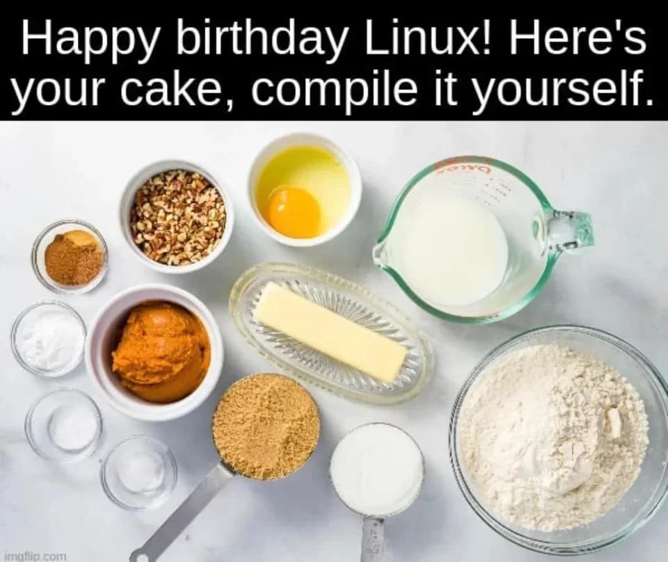 Sono appena in tempo per fare gli auguri per il 32esimo compleanno a Linux 