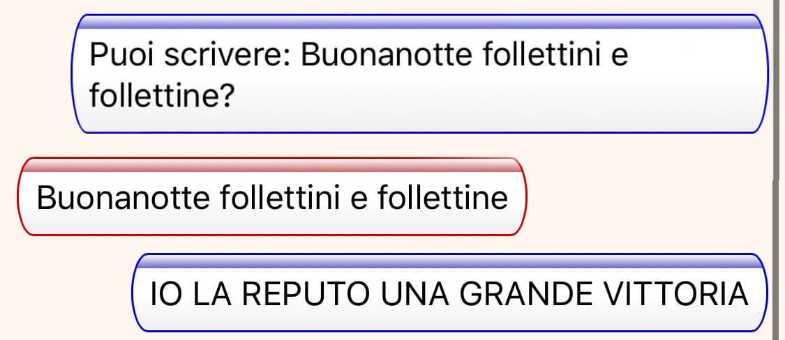 AMMETTE CHE VI SONO MANCATI I SALUTI 