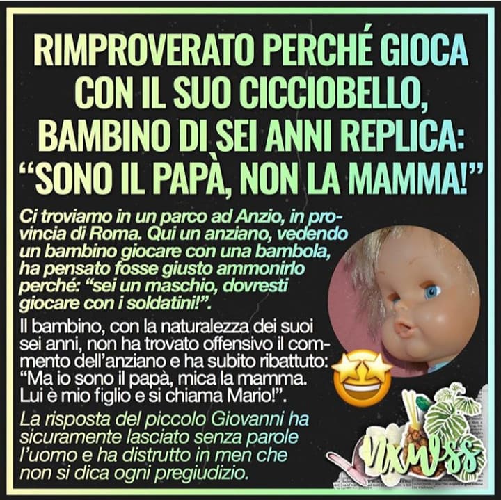 Date una medaglia a questo bambino