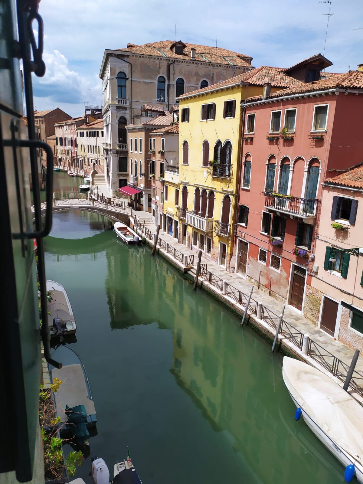 la vista dal mio hotel a venezia