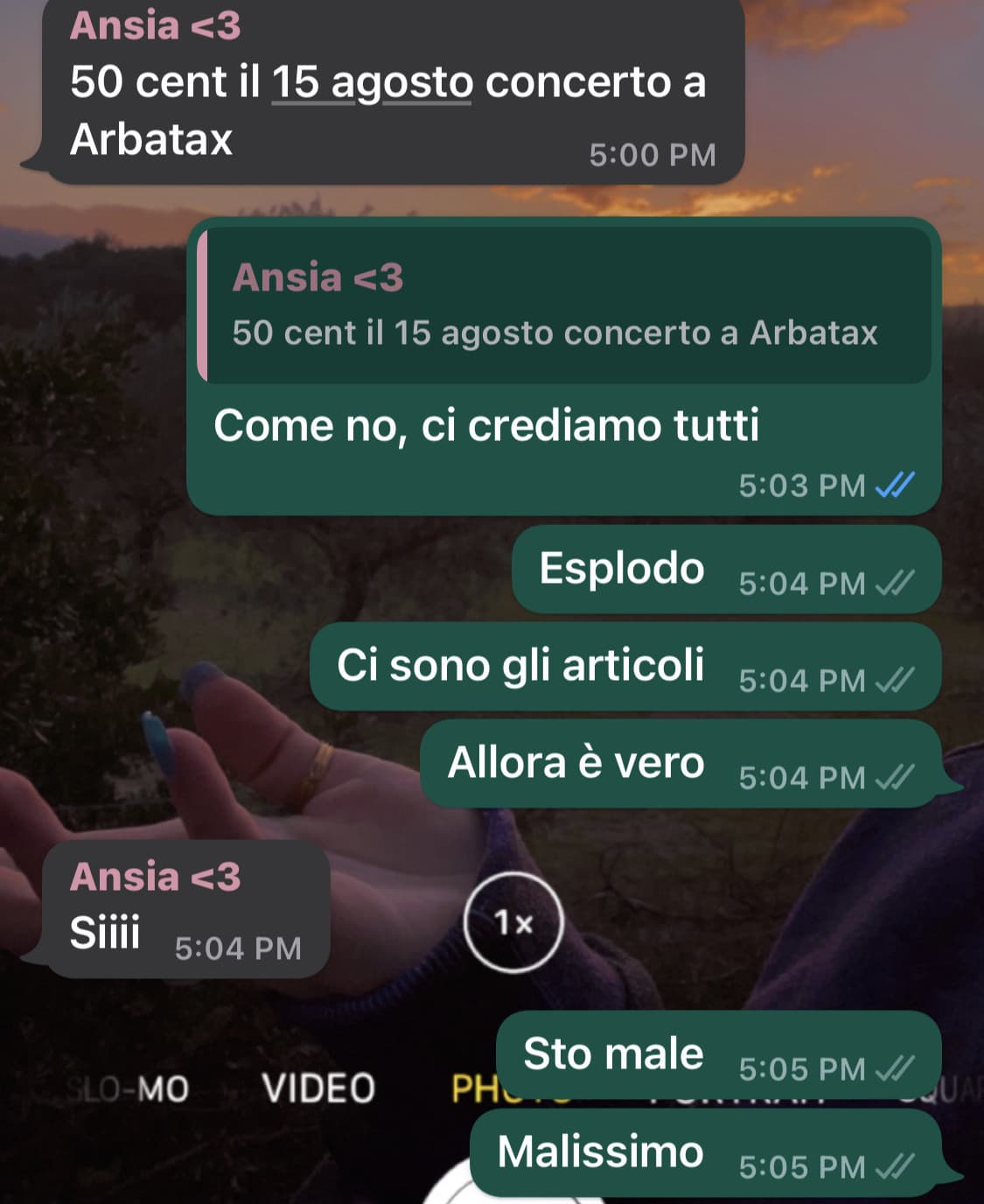 So cosa farò il 15 agosto ahahah, non riesco neanche a spiegarvi come mi sento adesso. Voglio andare a quel concerto a tutti i costi 