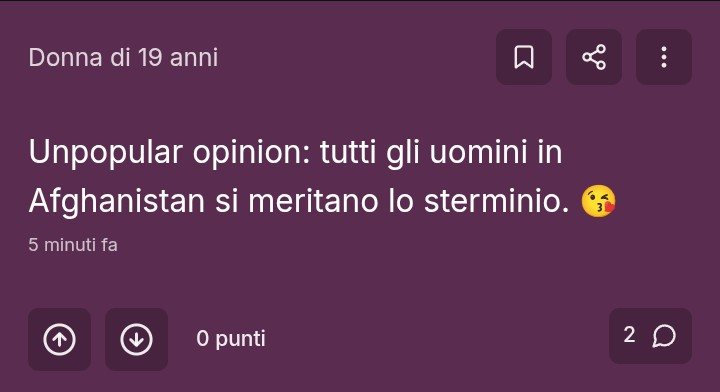 Amo noccapito, Afghanistan sì e Palestina no? That's weird, that's suspicious.