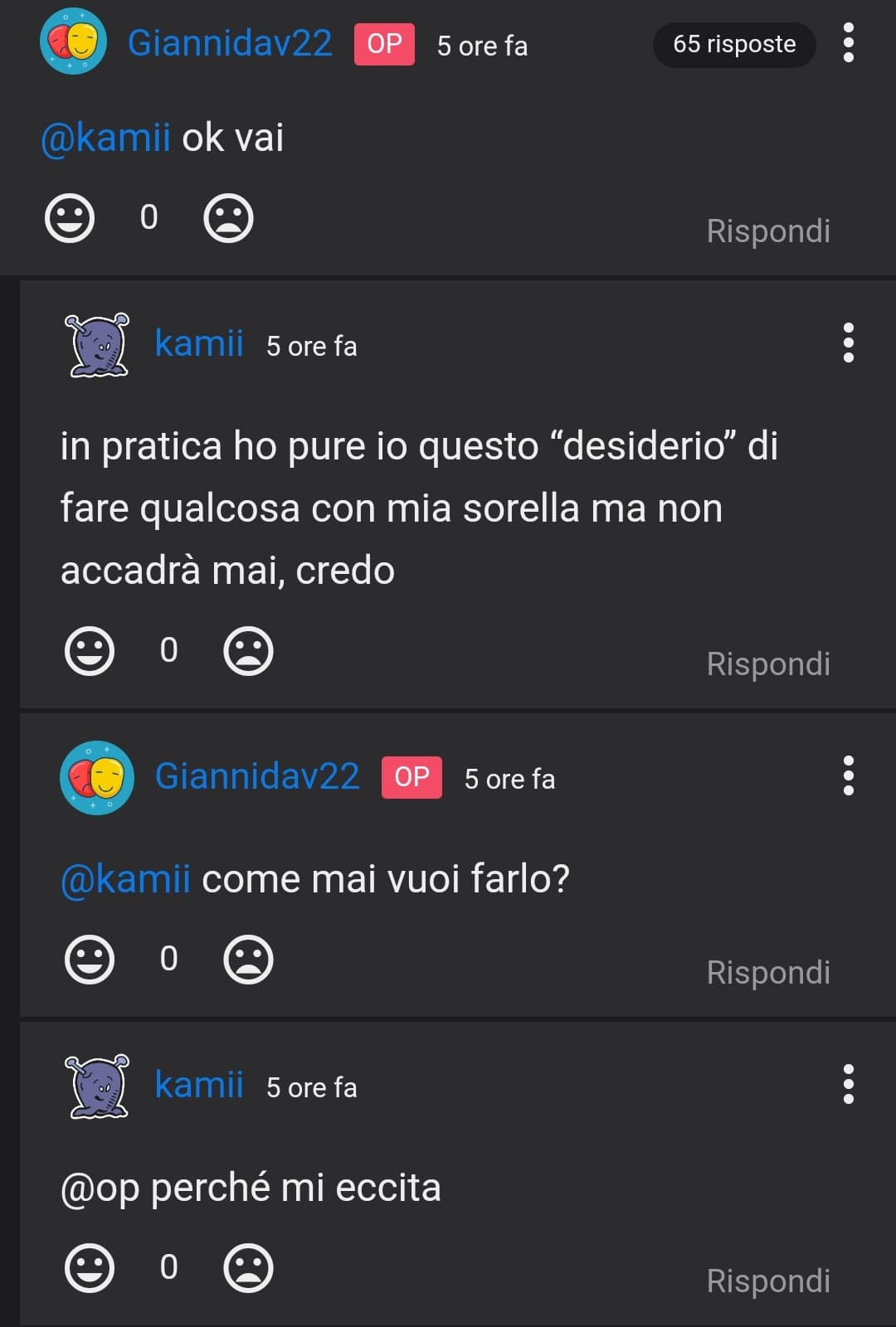 Mi manca la persona che ero prima di leggere questa conversazione 😄🔫