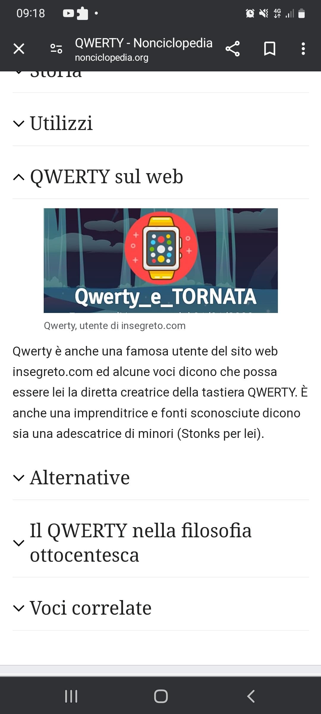 È ora di aggiornare la pagina di Nonciclopedia su Qwerty