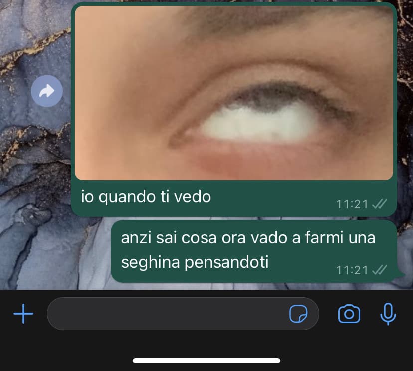 adesso vado davvero ma volevo farvi vedere le tipiche chat tra me e lei