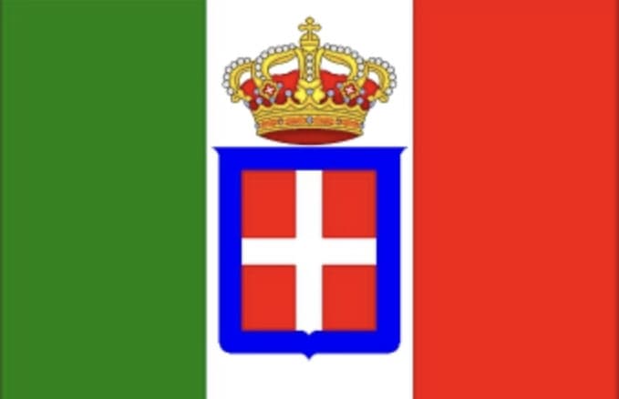 La bandiera dell’Italia se nel 1946 avesse vinto la monarchia...