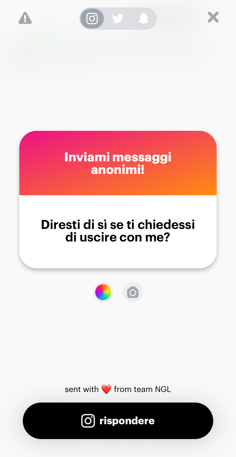 non so chi sei, continuo sotto