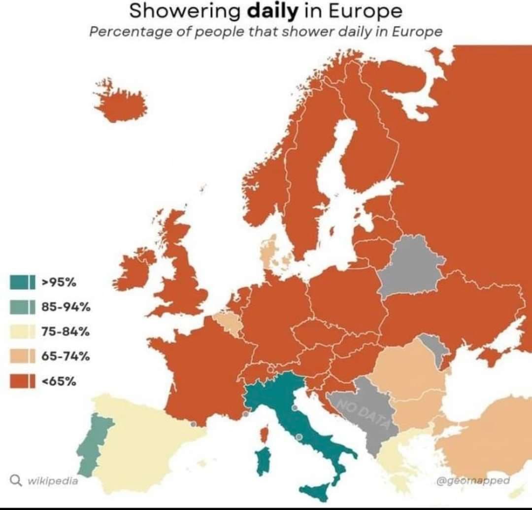 Le aziende di sapone in Nord europa e parte del sud sono fallite.