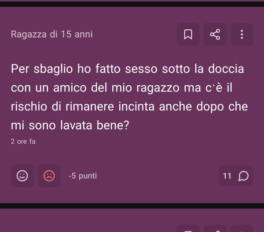 Comprensibile, c'era la saponetta per terra ed è "accidentalmente" inciampata sul suo cazzo MA CHE MINCHIA MI VIENE A SIGNIFICARE "PER SBAGLIO" 