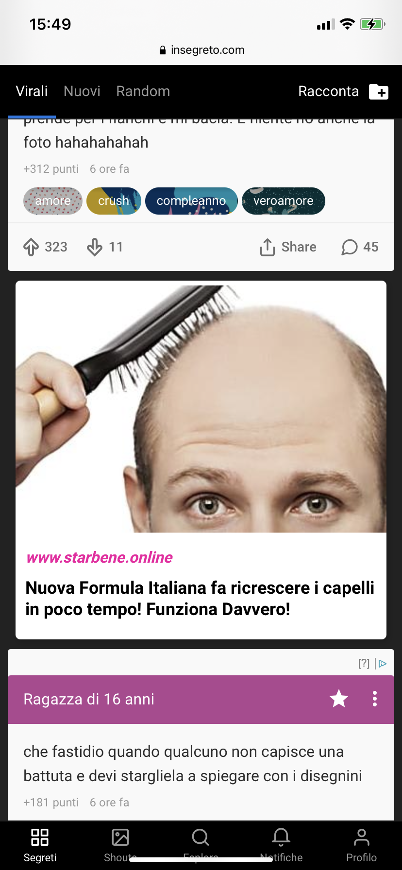 Ma anche a voi appaiono ste pubblicità????