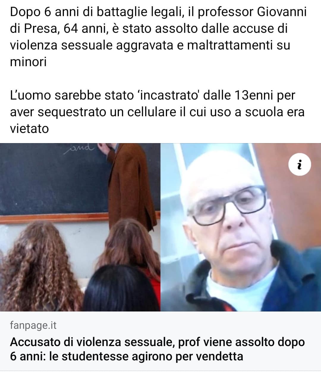 In un mondo giusto, 12 anni di lavori socialmente utili per le studentesse e per i loro genitori 