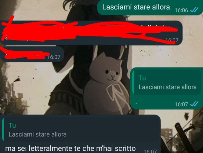 Mi rendo conto di essere ritardato, non riesco più a capire quando sono incazzato con lui o meno ?