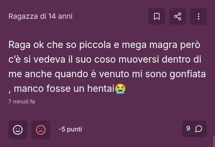 voi non potete capire la mia espressione quando l'ho letto...