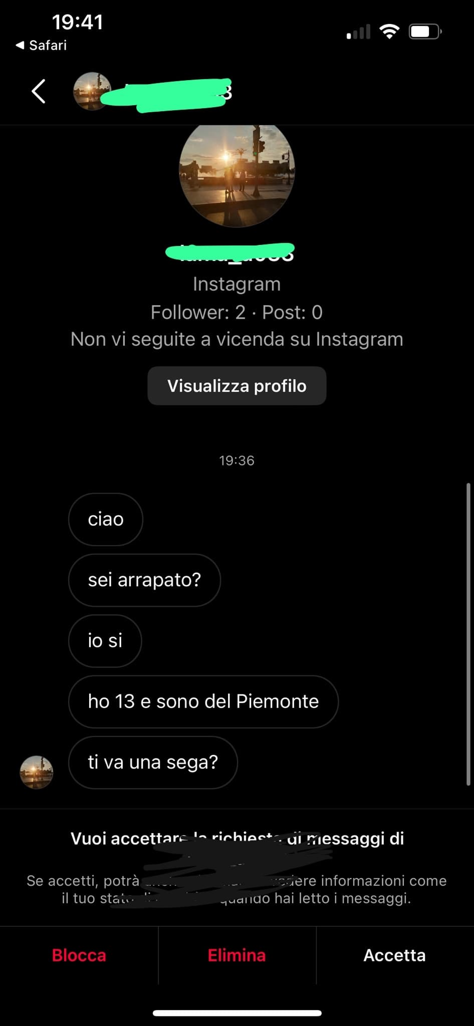 Ma io che ho fatto per ricevere chat così ??