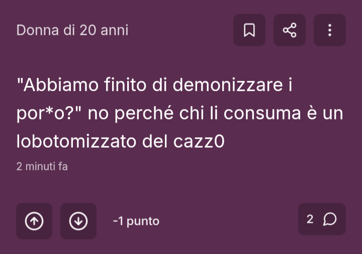 No, al massimo siete voi che siete dei repressi insicuri