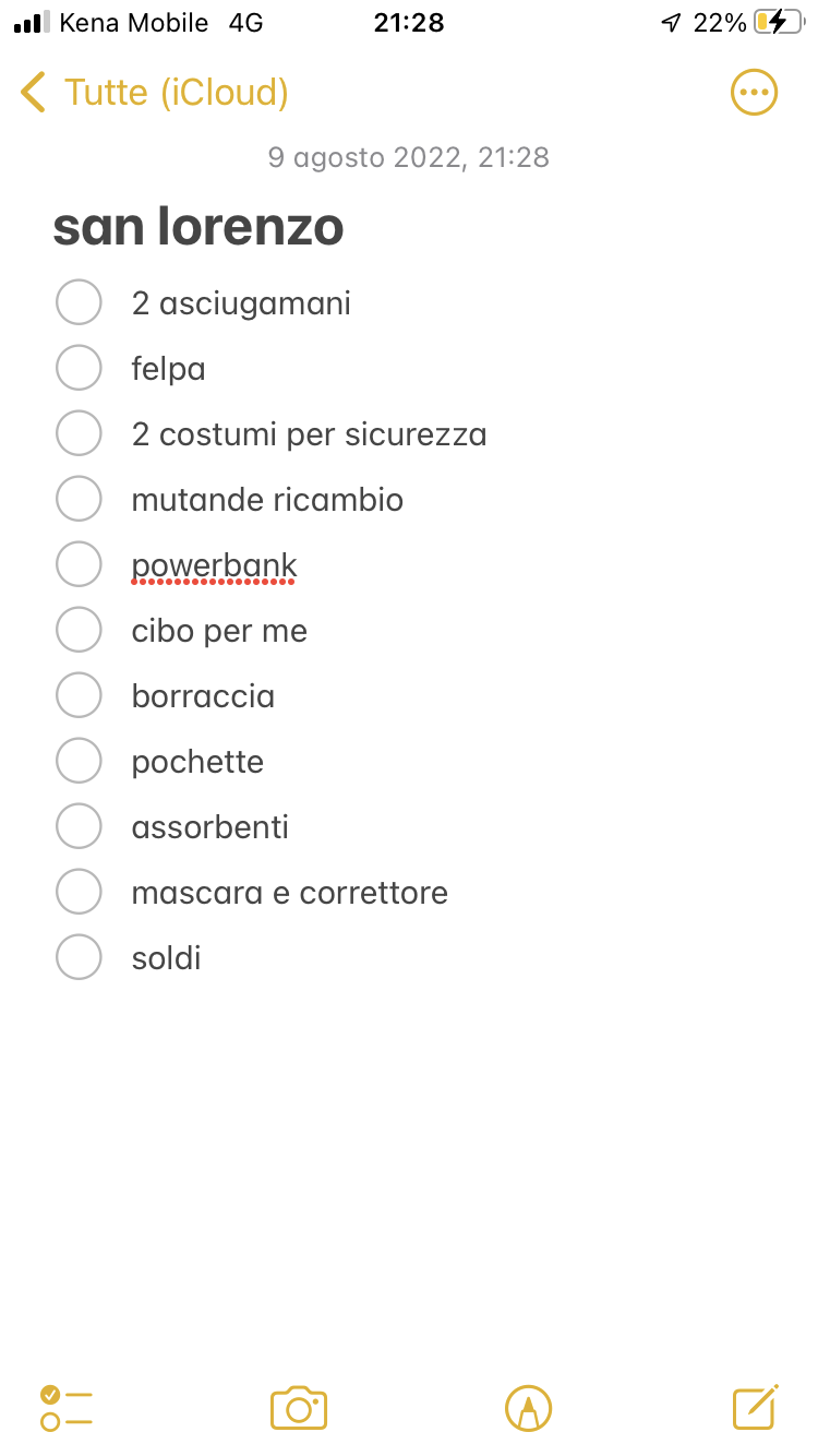 secondo voi devo aggiungere altro da portare per la notte di san lorenzo?