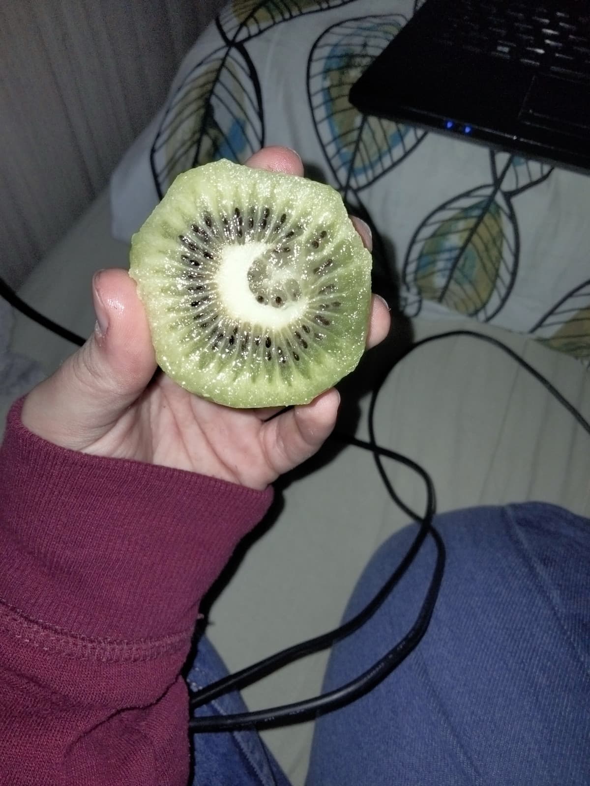 ho aperto un kiwi, dentro era così