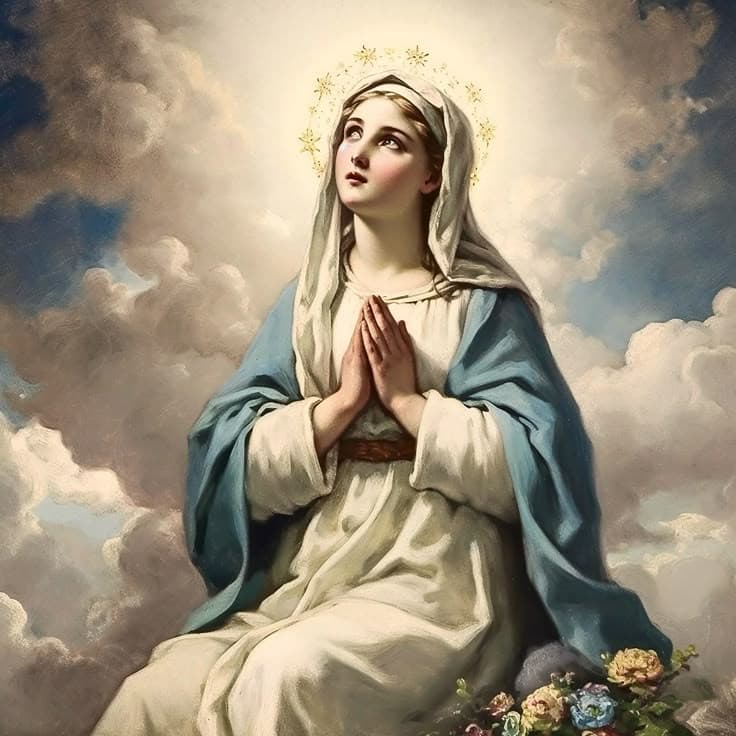 Buon compleanno a la madre celeste 🩵