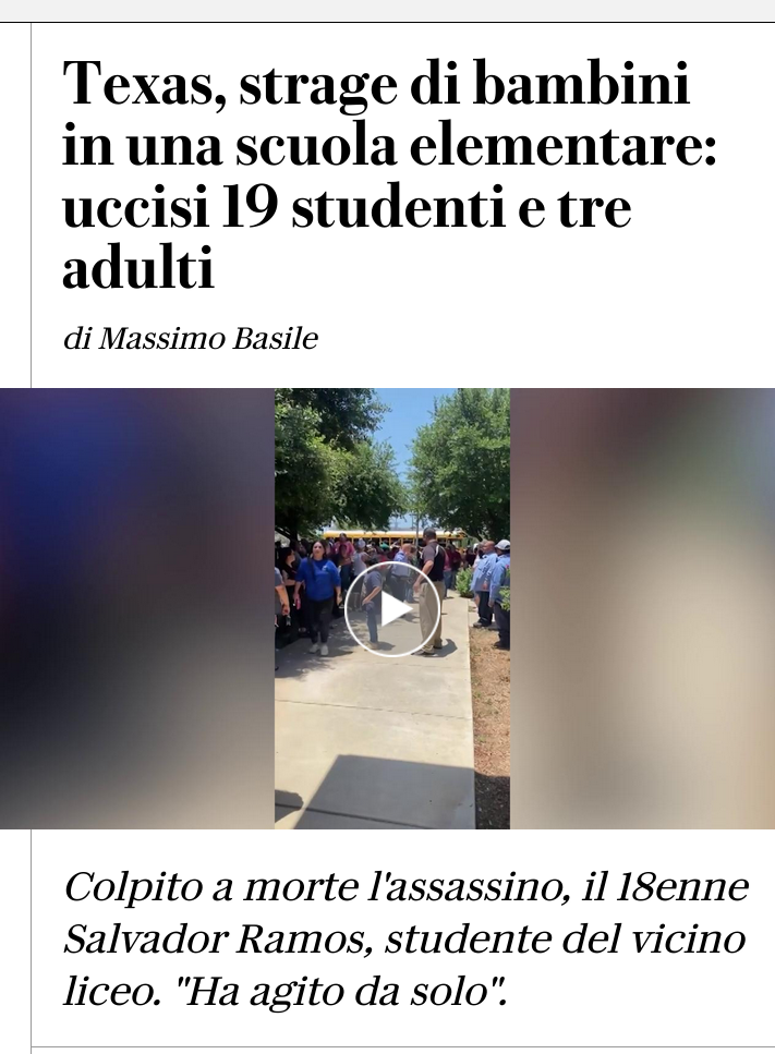 l'America il paese pacifico e poco violento e difficilmente armato 