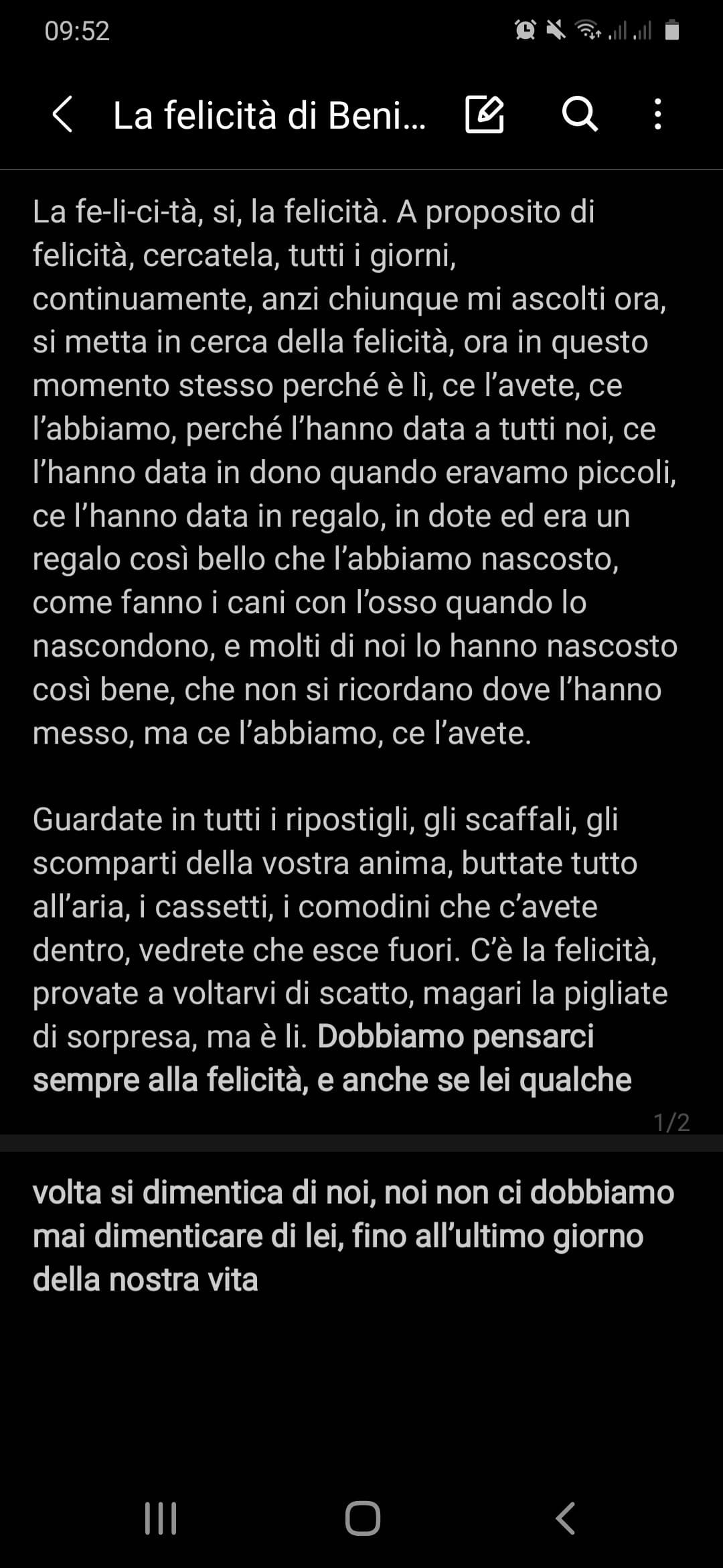 So che forse già lo conoscete questo discorso, grazie a tik tok.. è di Benigni