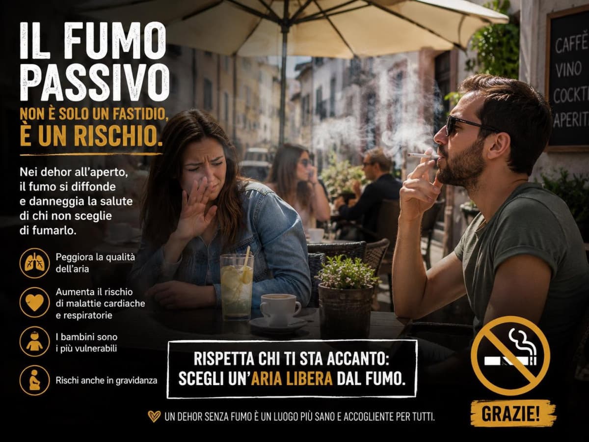 Il fumo passivo nei dehor