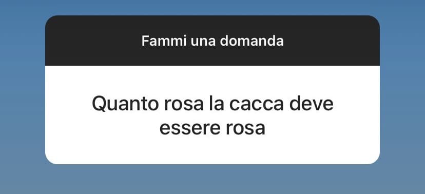 quanto rosa la cacca deve essere rosa