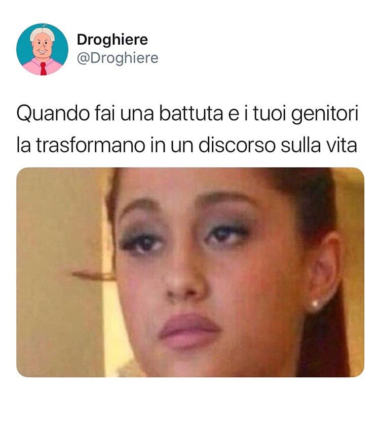 Mamma e l’ironia———> due rette parallele che non si incontreranno mai.