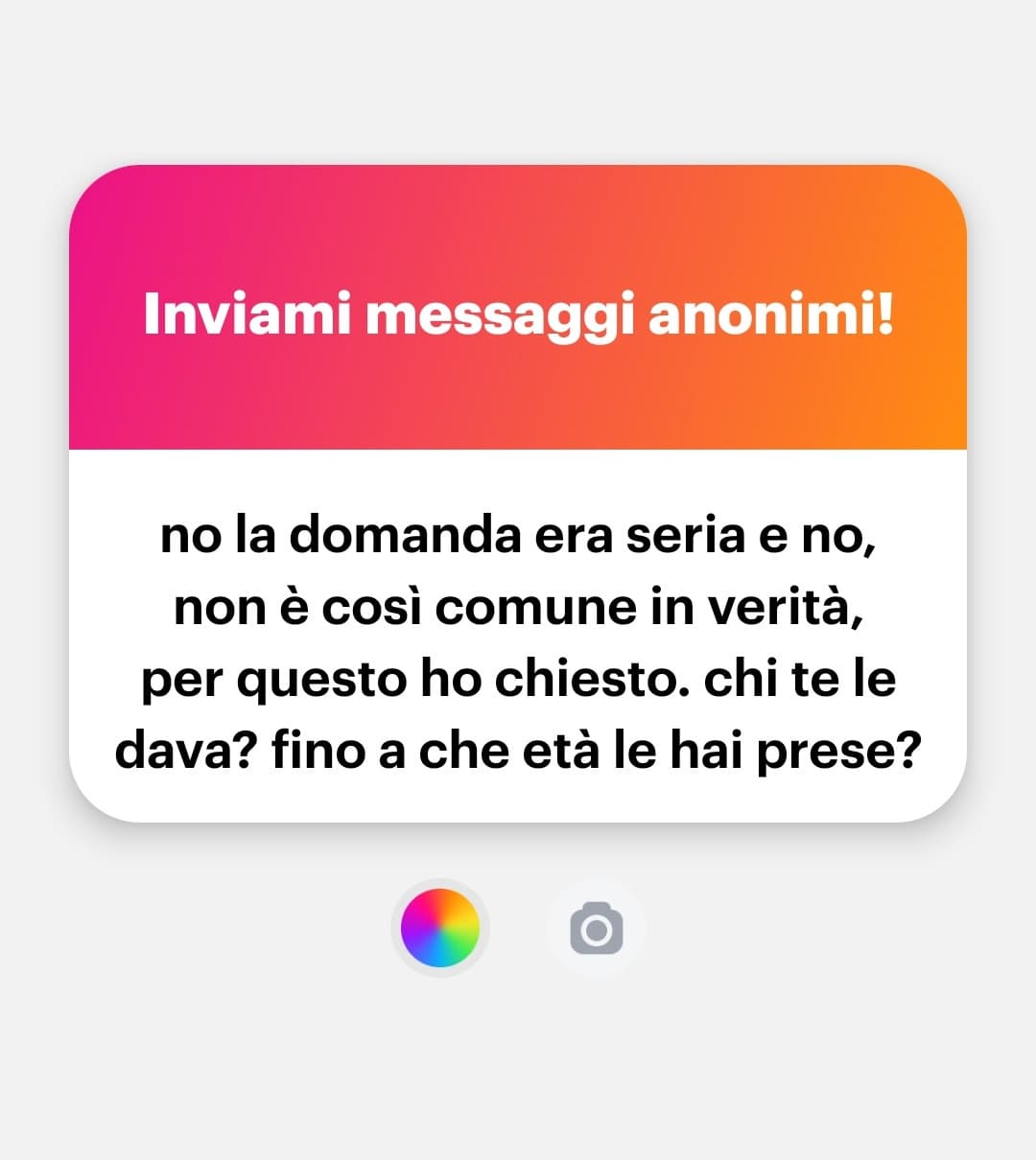 Riferito al fatto che mi sculacciassero
