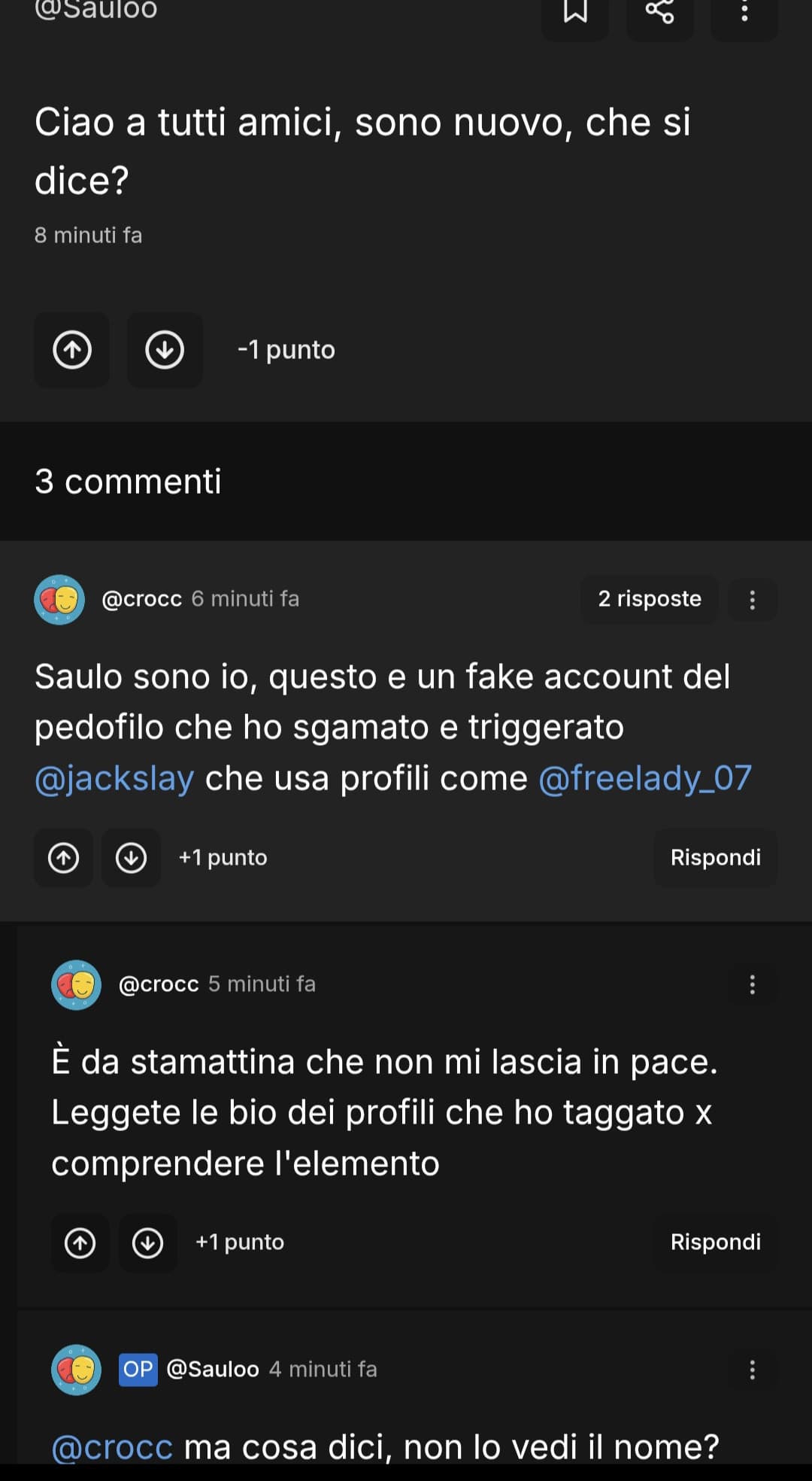 Questo sito vi sta facendo rapidamente diventare schizofrenici