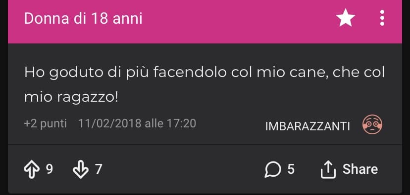 Beh la cagna lo fa col cane ovviamente