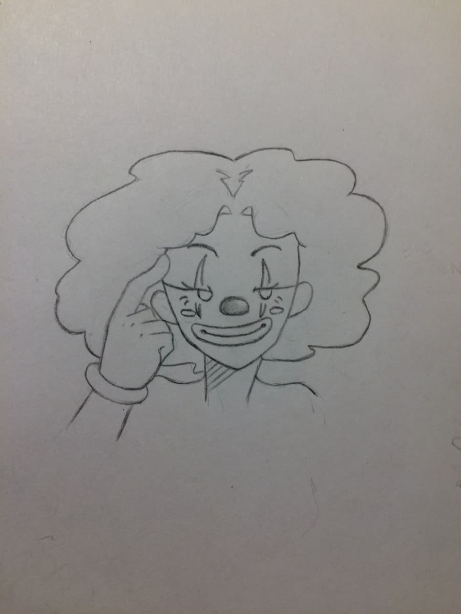 Io che disegnò su carta da stampante, per non sprecare il mio “prezioso” sketchbook da €5: