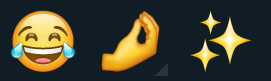 Test a caso: "dimmi le tue ultime tre emoji e io ti dirò chi sei" io: