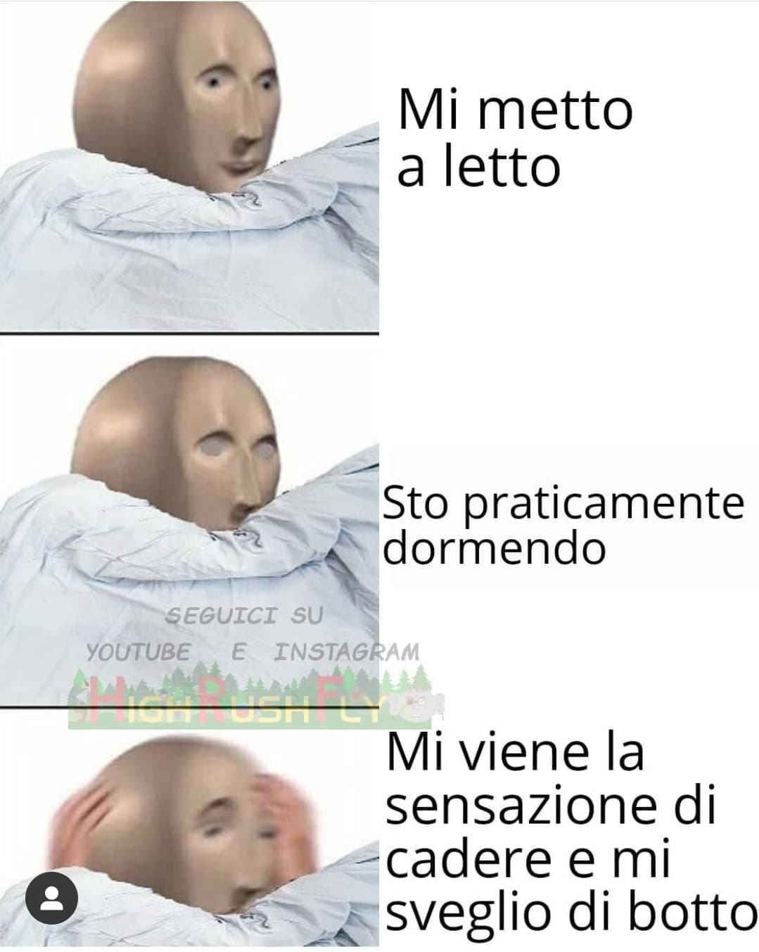 Oppure la sensazione di essere in aereo