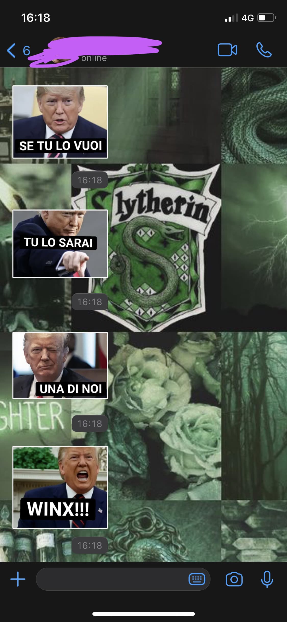 Queste sono le tipiche conversazioni con mia sorella