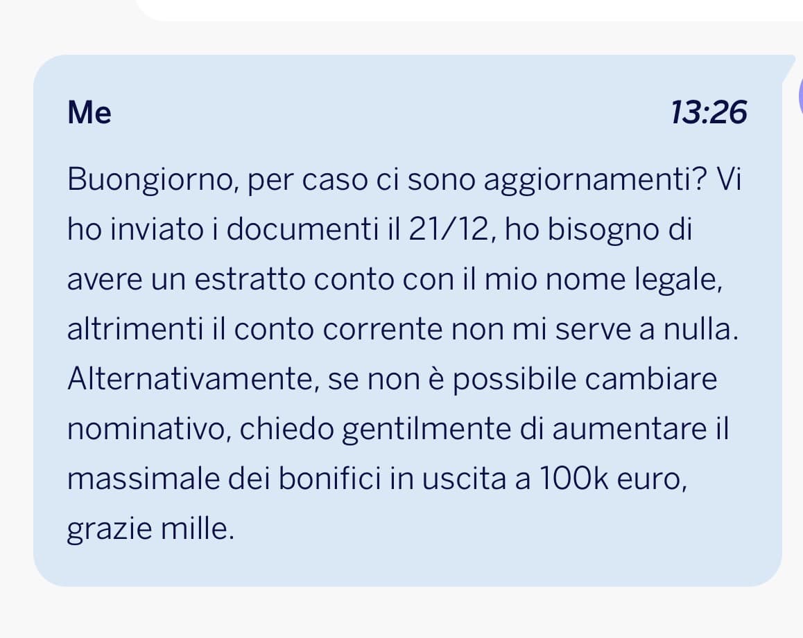 Con certe banche sembra che l’unico modo per ottenere le cose è minacciare, vediamo se funziona anche questa volta