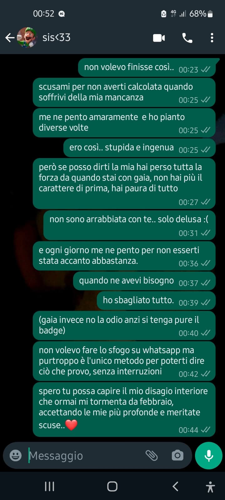 secondo voi accetterà le mie scuse