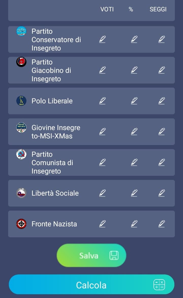 XXI Elezioni di Insegreto