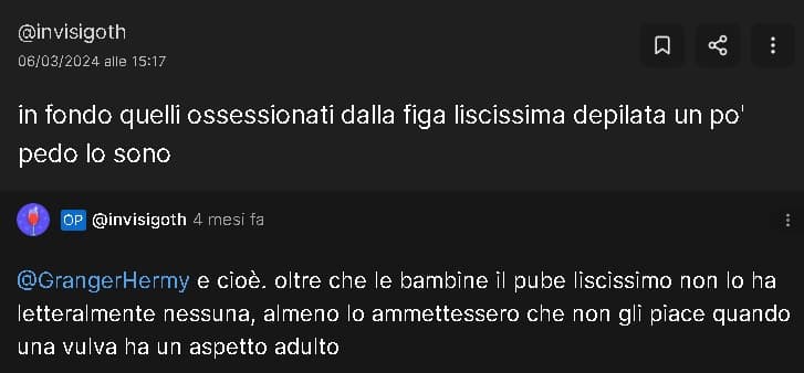 Ma devo perdere tempo con scema sarda che vede pedo ovunque?