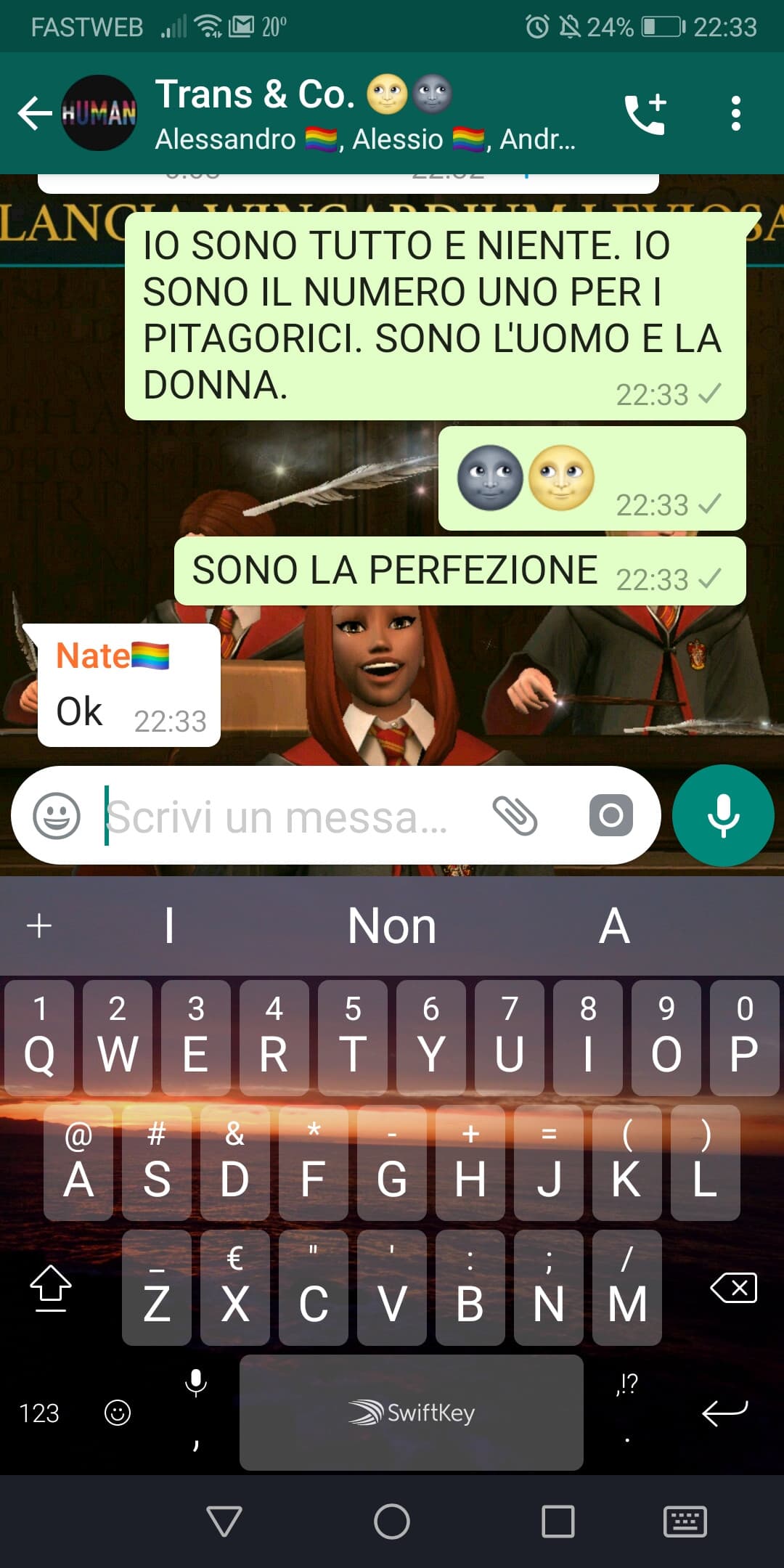 Mi aspettavo una reazione diversa...