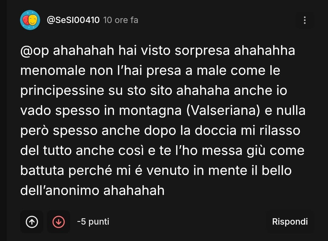 Già da come scrive si capisce che è un disagiato