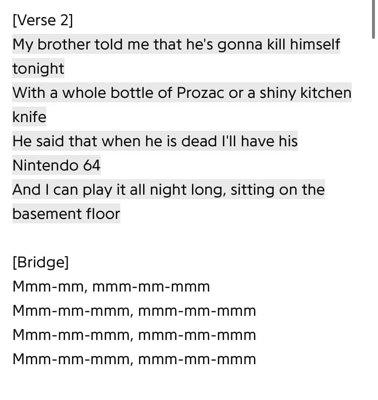 alex g è il mio stato mentale